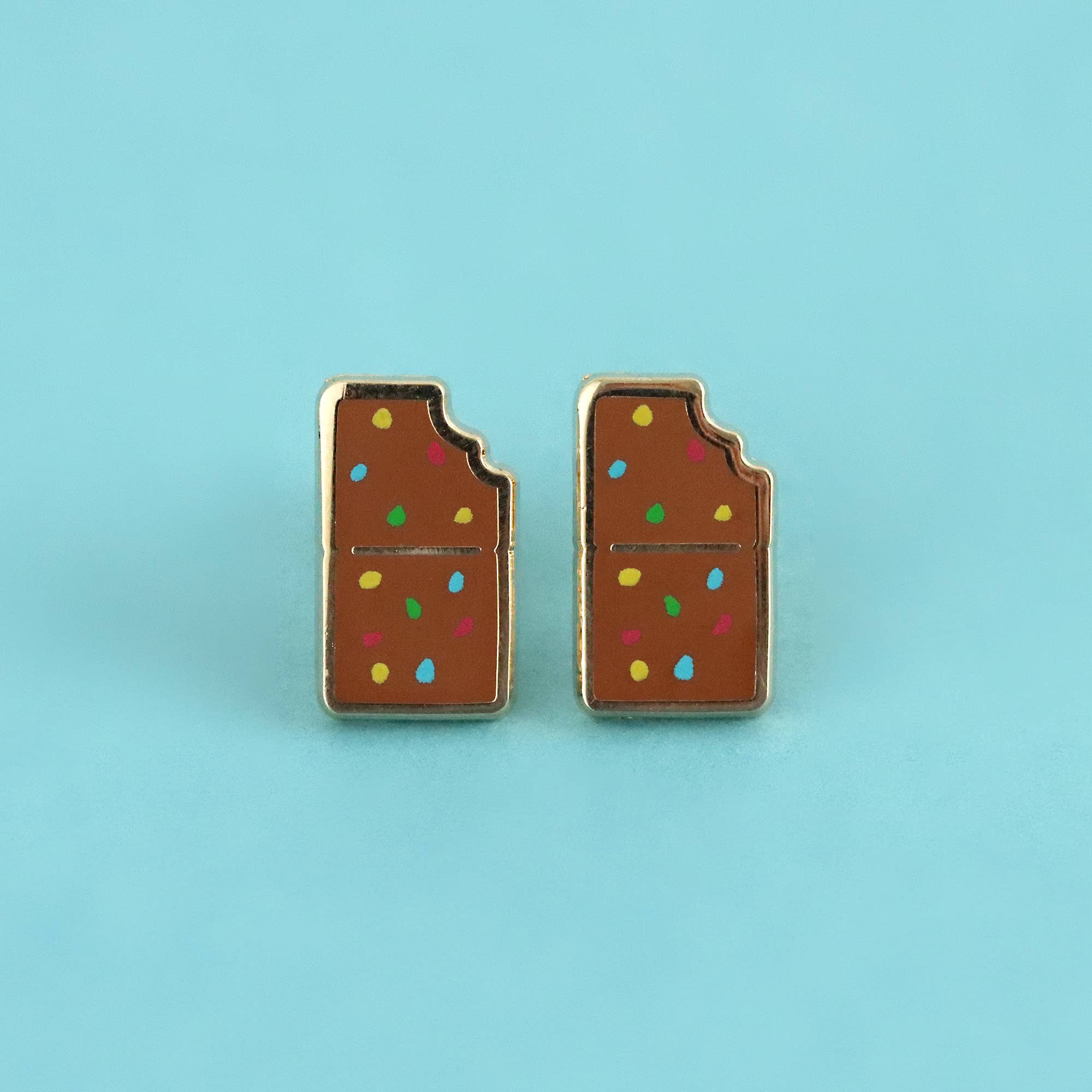 LuxCups Creative - Wholesale Stud/Post Earrings - Cosmic Brownie Earrings6