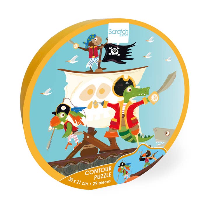 Compact Contour Puzzle Pirate 29 pcs for wholesale by DAM