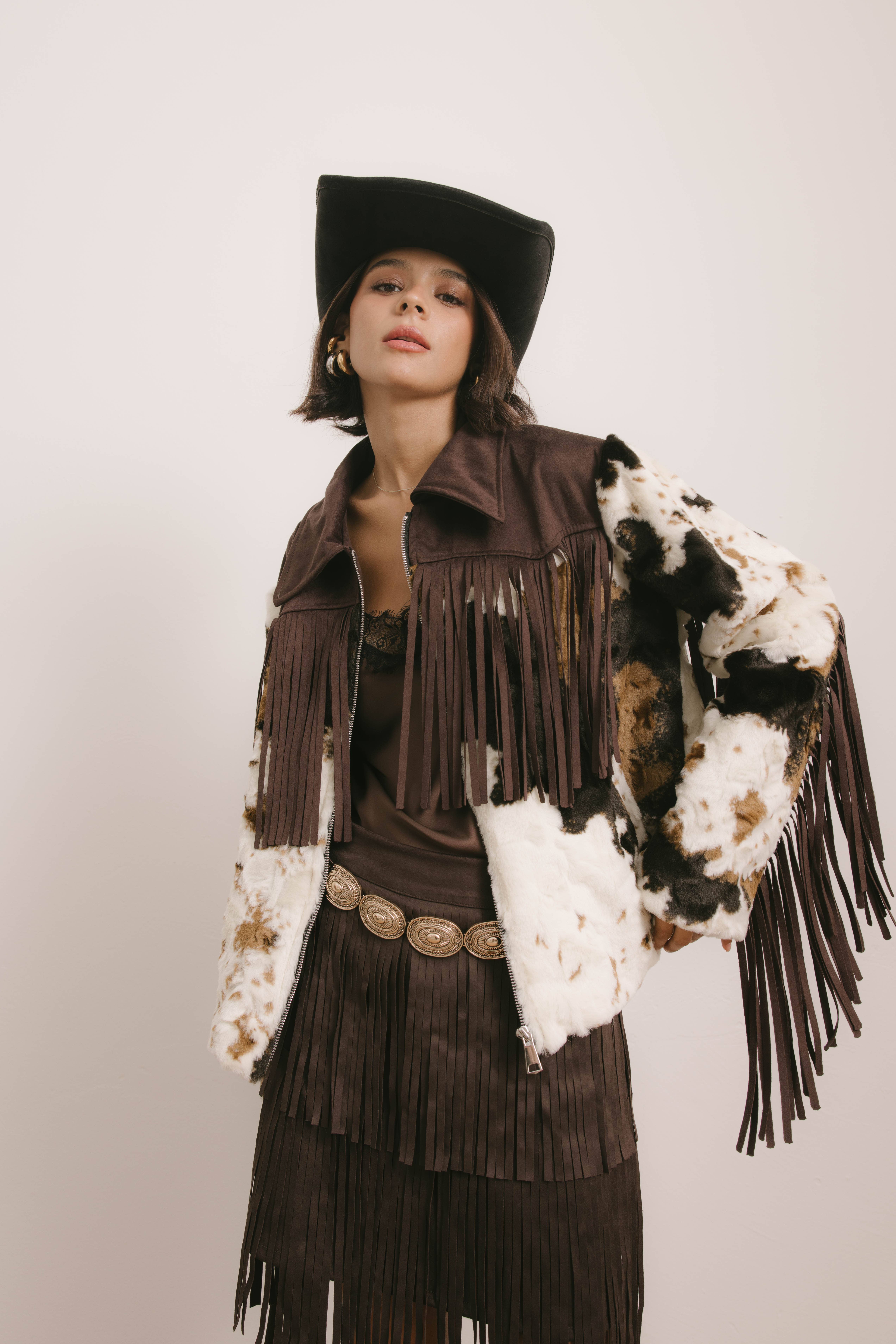 ADORA – Großhandel Jacke – Damen – Jacke mit Fransen1