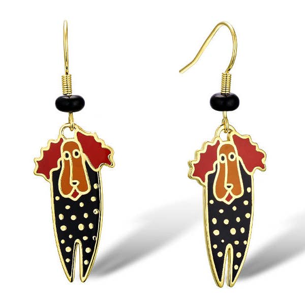 Poodle Earrings for wholesale by Laurel Burch Studios