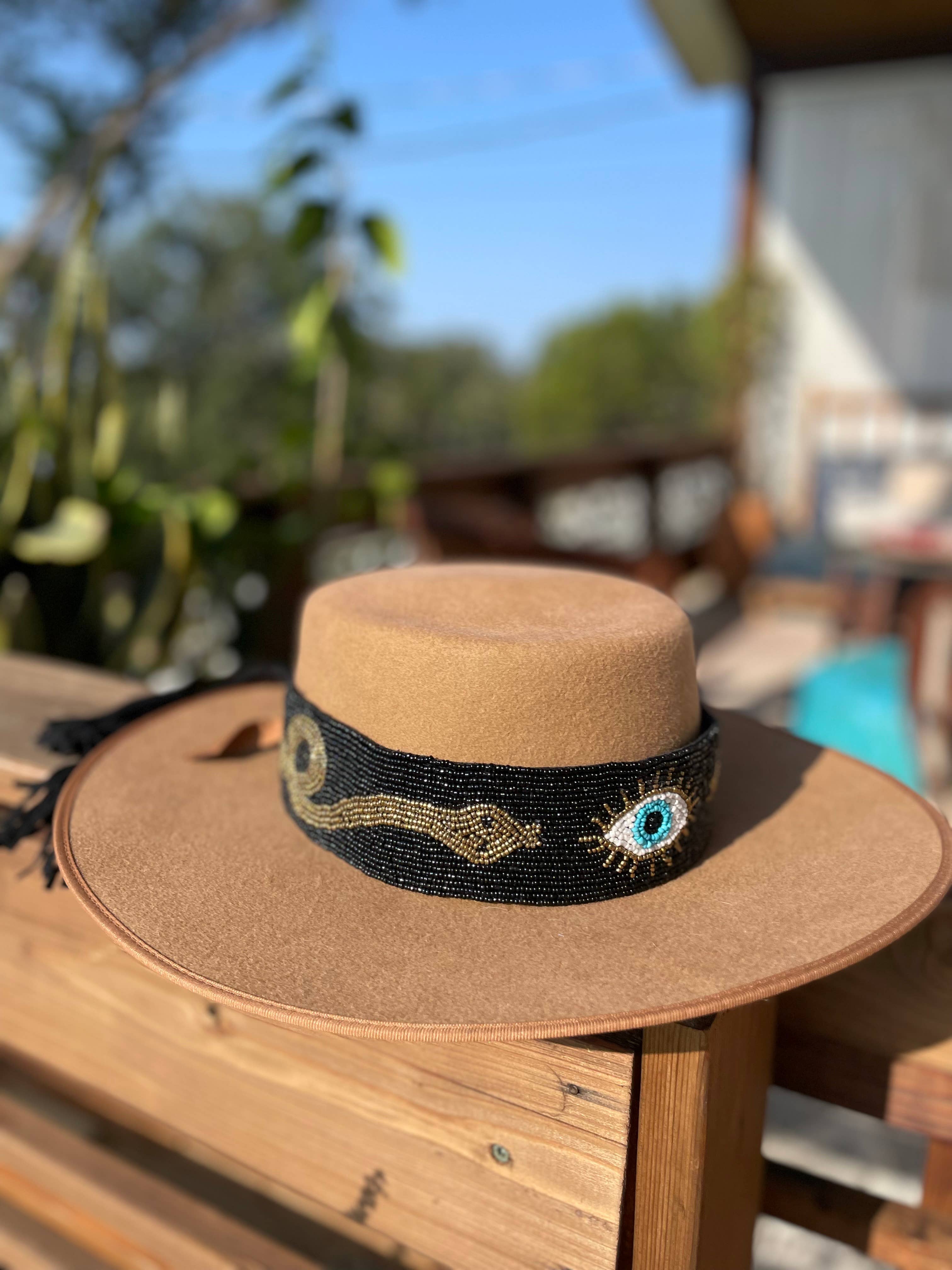 Pink and Silver - Venta al por mayor Cinturón - Mujer - Cinturón o sombrero con forma de ojo malvado y serpiente con cuentas a mano2