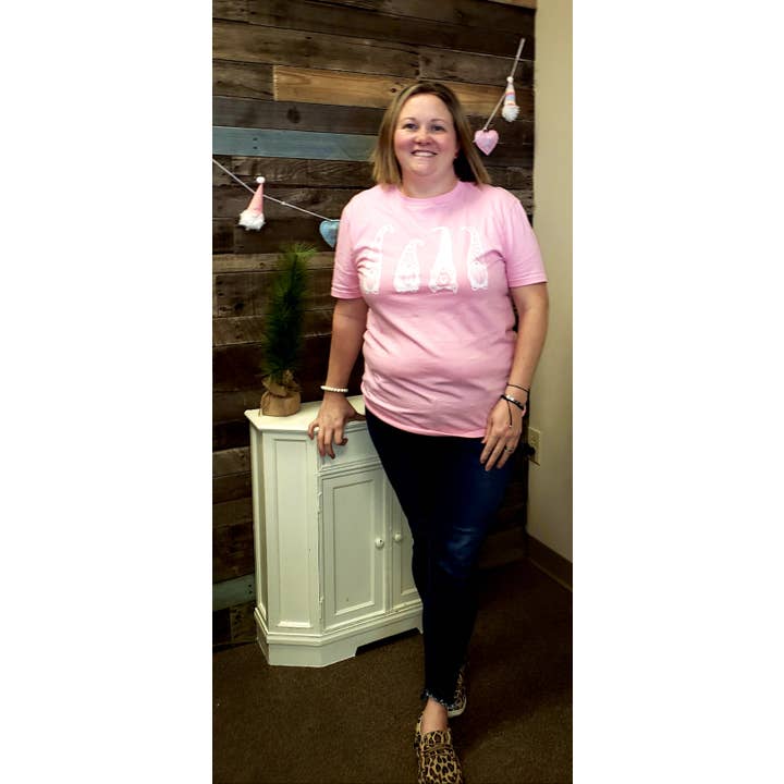 Pink Gnome Valentines Shirt for wholesale by The Poppell Mart