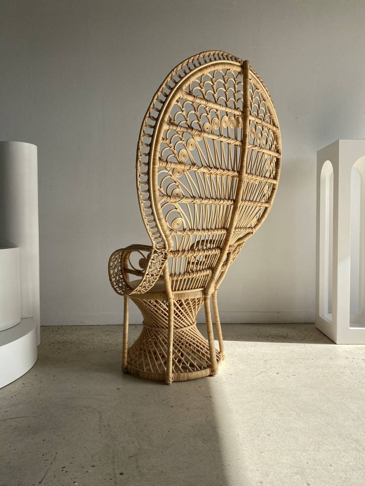 Office Objets - Wholesale Chair - Emmanuelle armchair in rattan with peacock patterns31