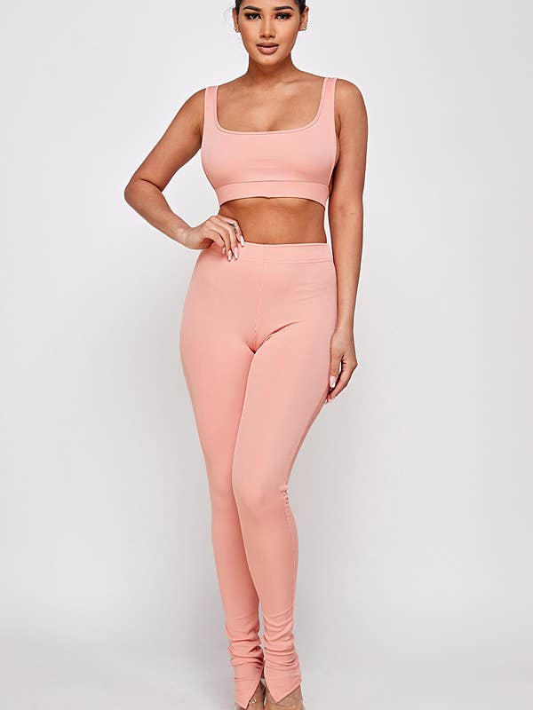 Tanktop og bukser med slids i bunden for engroshandel hos RIVIR