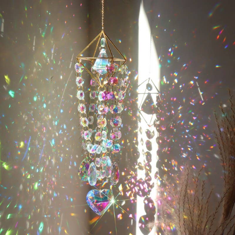 Dipped Shop – wholesale Suncatcher – 3+ Metal Frame Rainbow Suncatcher Hangings DPH19253