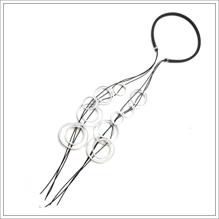 Collar de goma BOLZANO BW línea BLACK&WHITE para venta al por mayor de ALEX+SVET