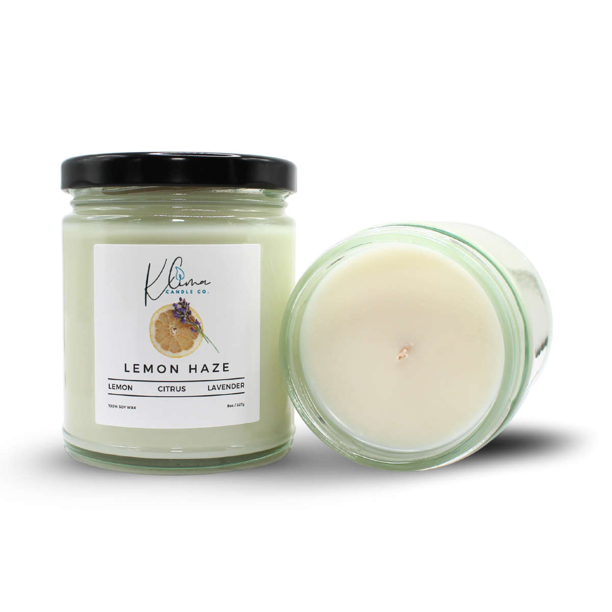 Klima Candle Co - Wholesale Jar/Filled Candle - Lemon Haze - Lemon & Lavender1