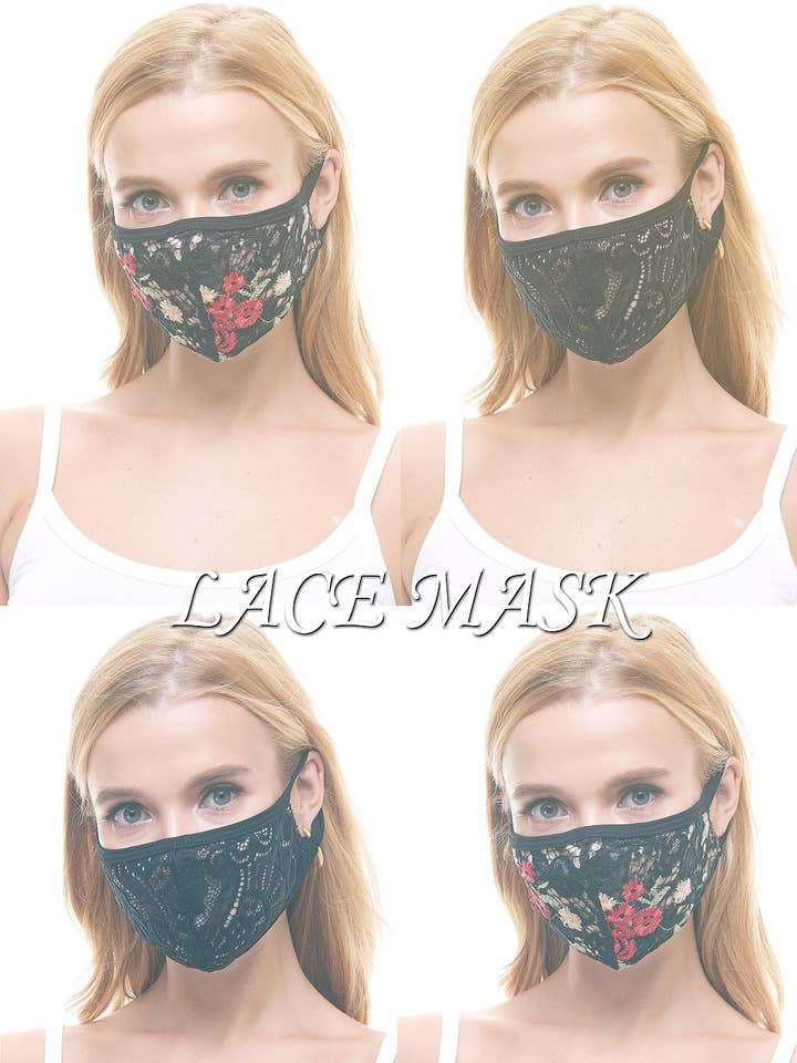 USA machte Mode sexy Spitze Spitze Spitze Maske für den Großhandel von MILEY + MOLLY