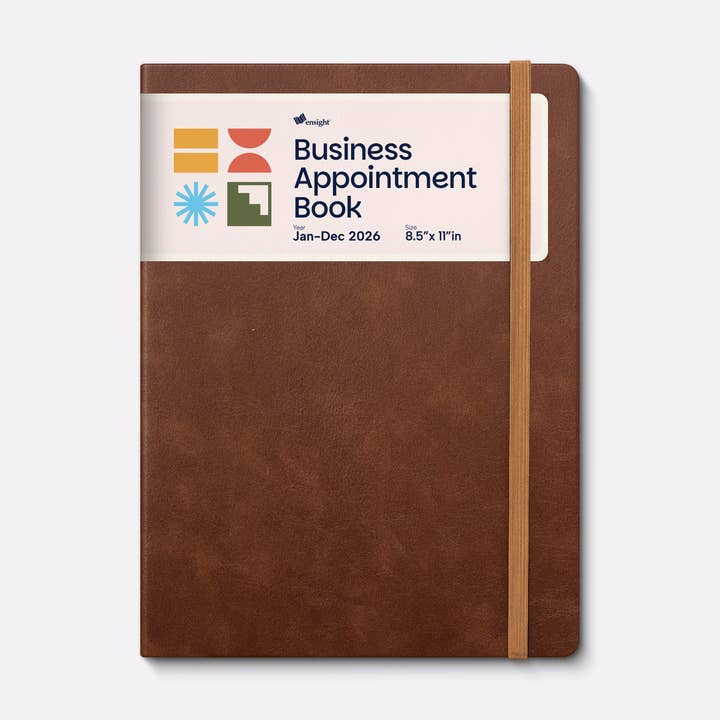 BRAUN A4 2026 Jan-Dez Leder Business-Terminplaner für den Großhandel von Ensight