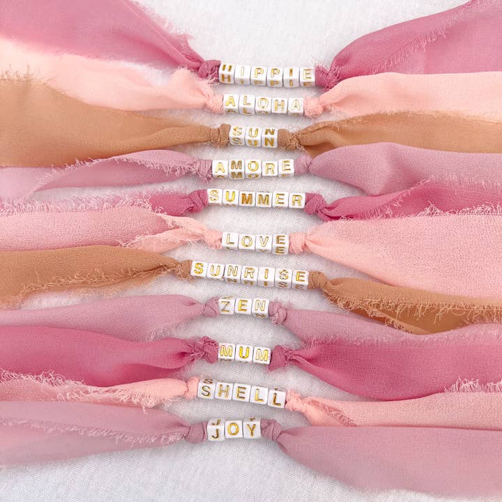 Island Jewels – Engroshandel Flettet armbånd – Bohema armbånd i silkemoselin4