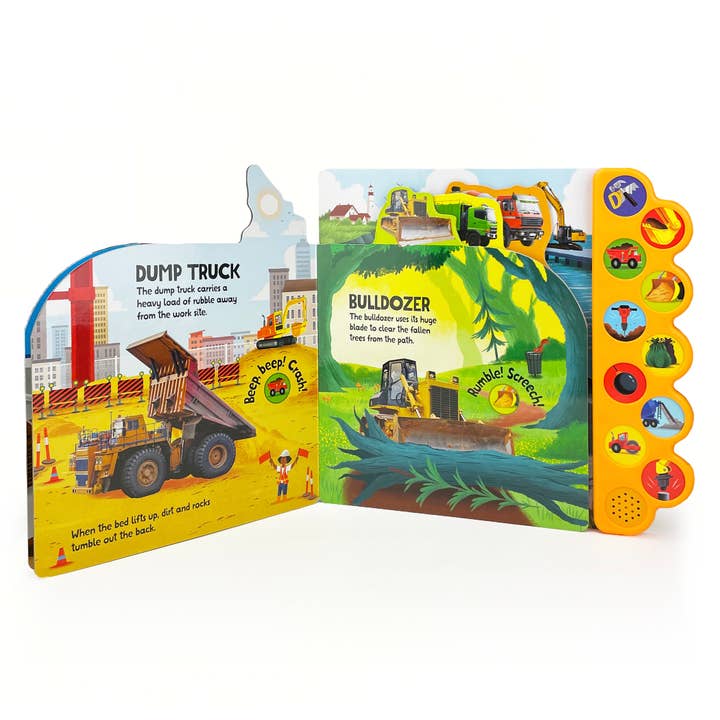 Cottage Door Press - Wholesale Preschool Book (3-5) - Dig It! Dump It! Build It! Construction 10-ButtonSound Book3