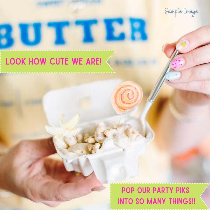 XO ACRYLICS | ACRYLIC STICKS – wholesale Cake/cupcake topper – GOURDS GALORE ACRYLIC PARTY PIK STICKS COMBO 2