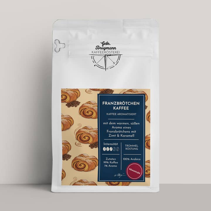 Franzbrötchen coffee for wholesale by Gebr. Brügmann Kaffeerösterei