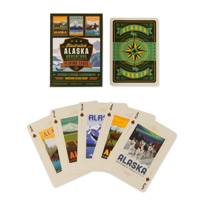 Tourist Courts - Wholesale Playing Cards - Alaska Adventure Playing Card Deck