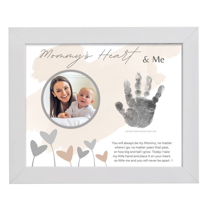 The Grandparent Gift Co. Inc. - Wholesale Picture Frame - Kids & Baby - Mommy Handprint Keepsake Frame: Heart and Me 4381