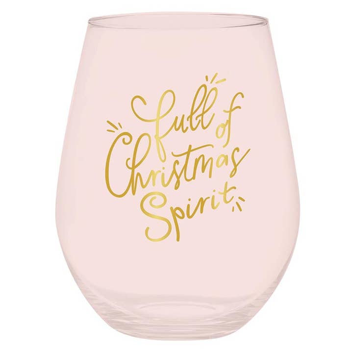 Wine Glass - Full of Christmas Spirit for wholesale by Slant Collections by Creative Brands
