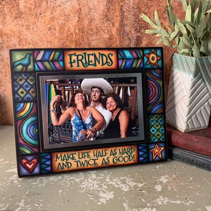 WAF90 - Friends Picture Frame for wholesale by Macone Clay / Spooner Creek