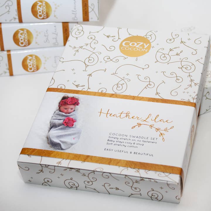 Cozy Cocoon - Wholesale Swaddle Set - Baby - Heather Lilac1