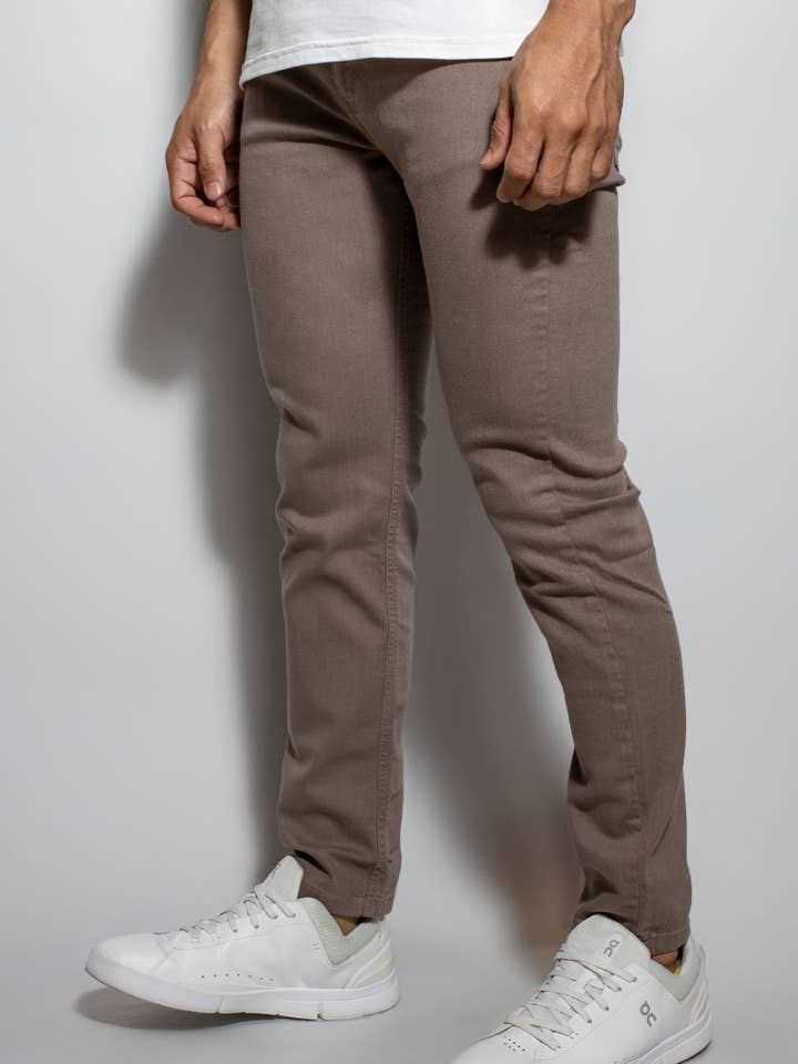 Brown Drill Pants for wholesale by DANTE
