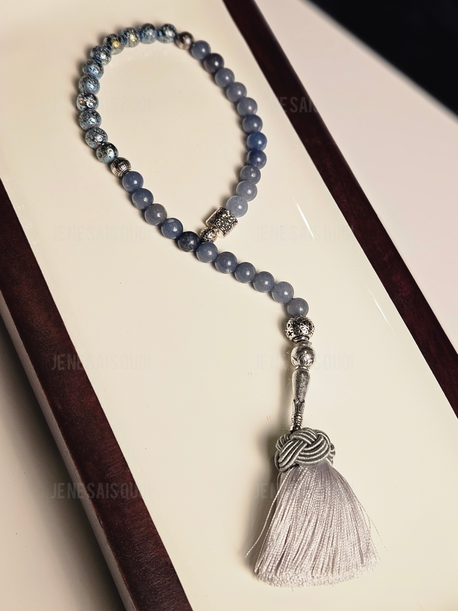 Je Ne Sais Quoi - Wholesale Prayer Beads Bracelet - Eternal Whispers Blue Chalcedony1