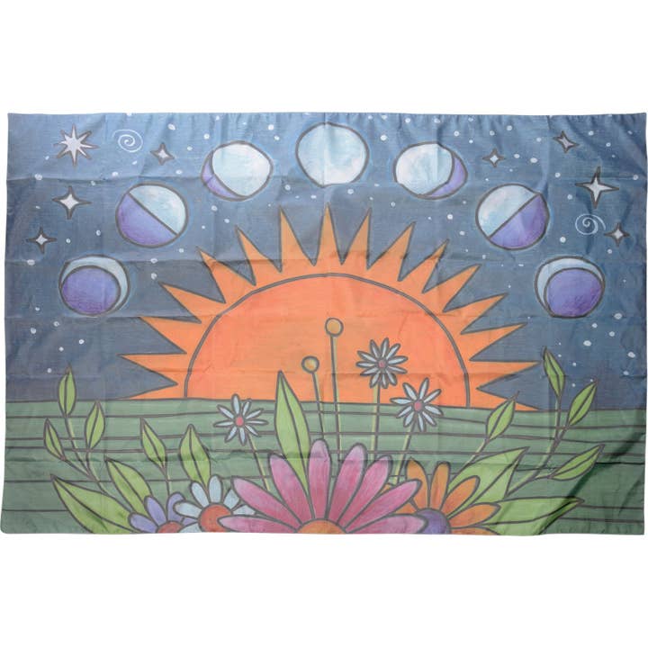 Primitives by Kathy - Wholesale Wall Sign - Moon Phases Lighted Tapestry
