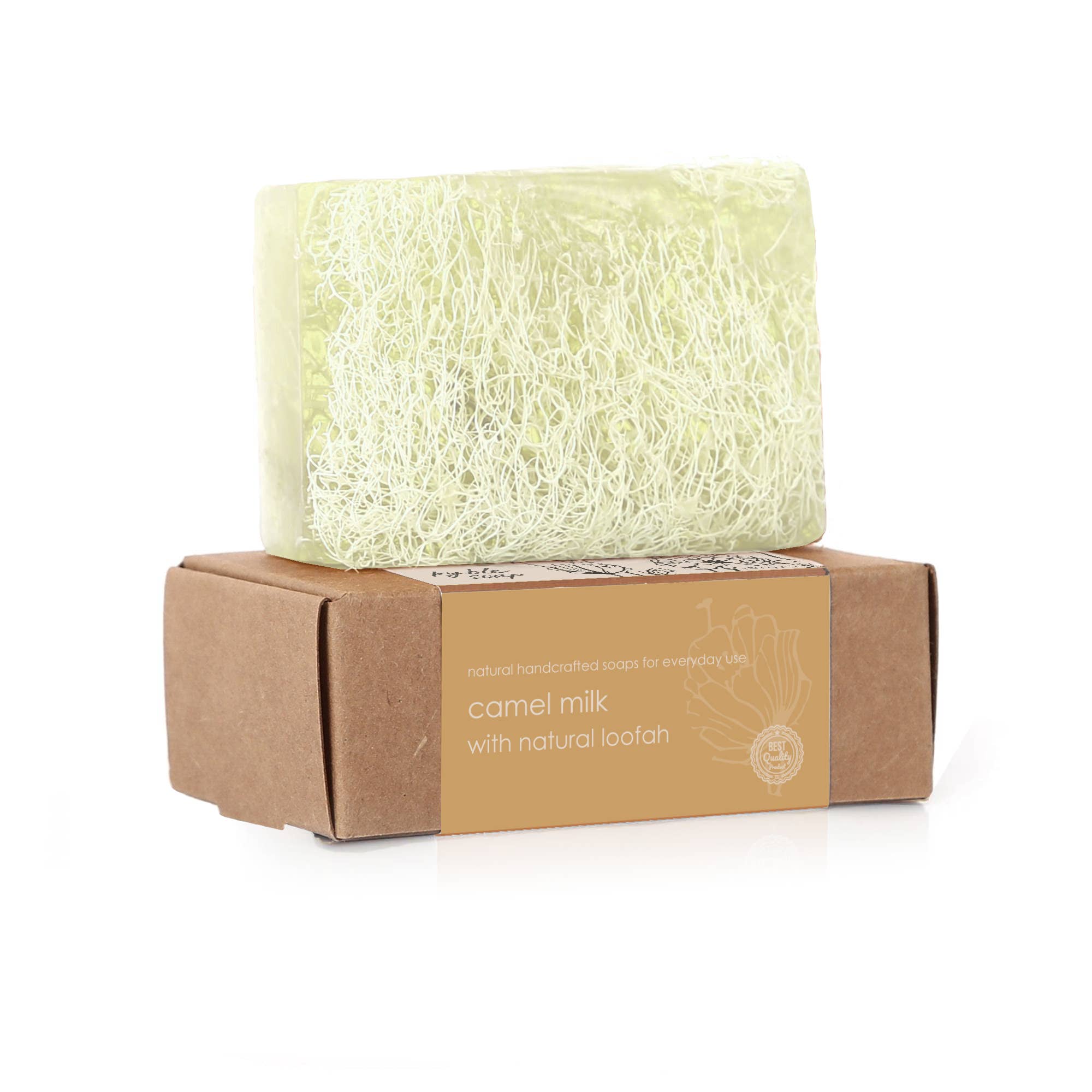 Kyble Soaps - Wholesale Bar Soap - Camel Milk with Loofah Soap