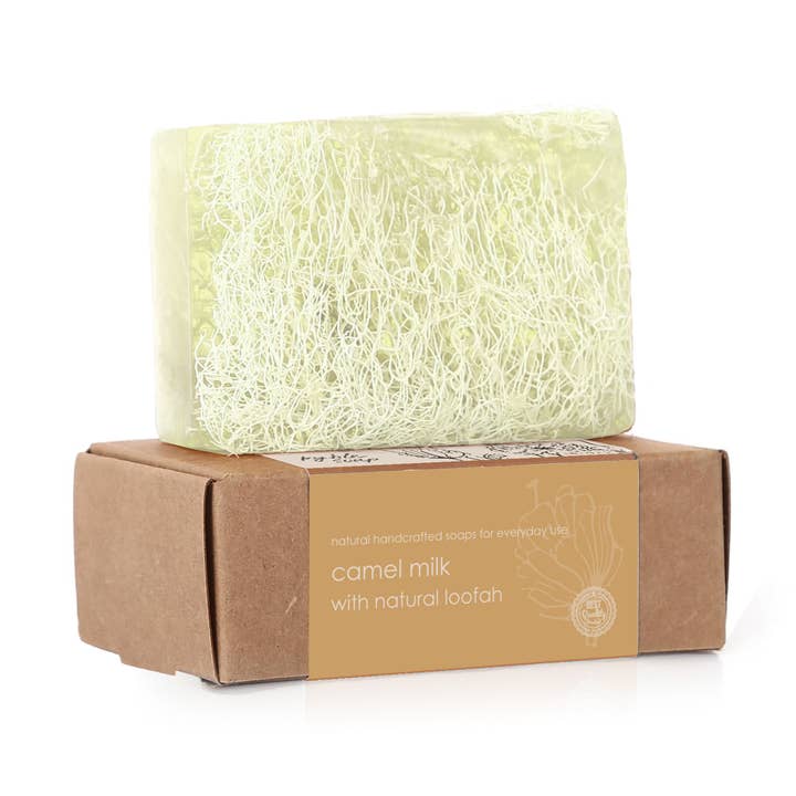 Kyble Soaps - Wholesale Bar Soap - Camel Milk with Loofah Soap0