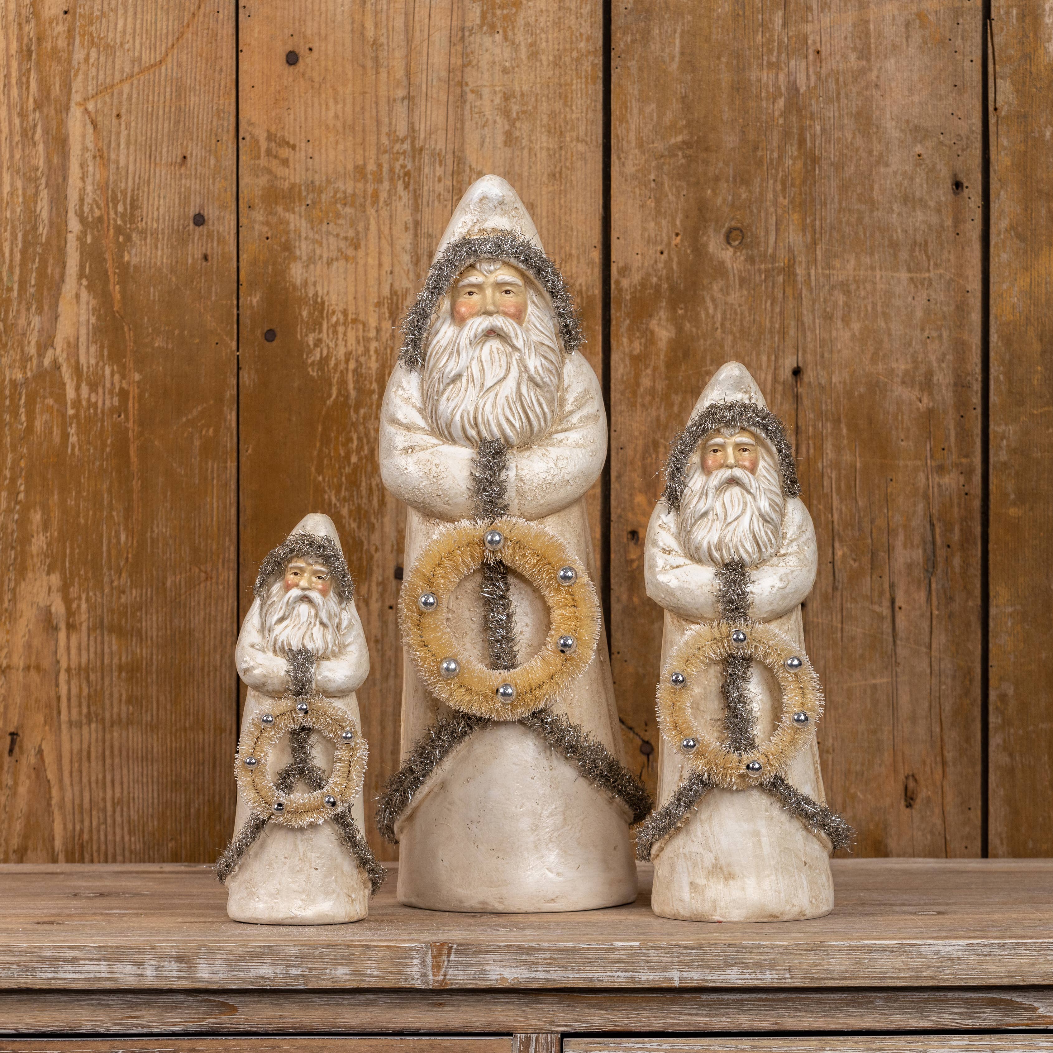 Ragon House – wholesale Juldekoration – 16" ANTIKSILVER BELSNICKLE3