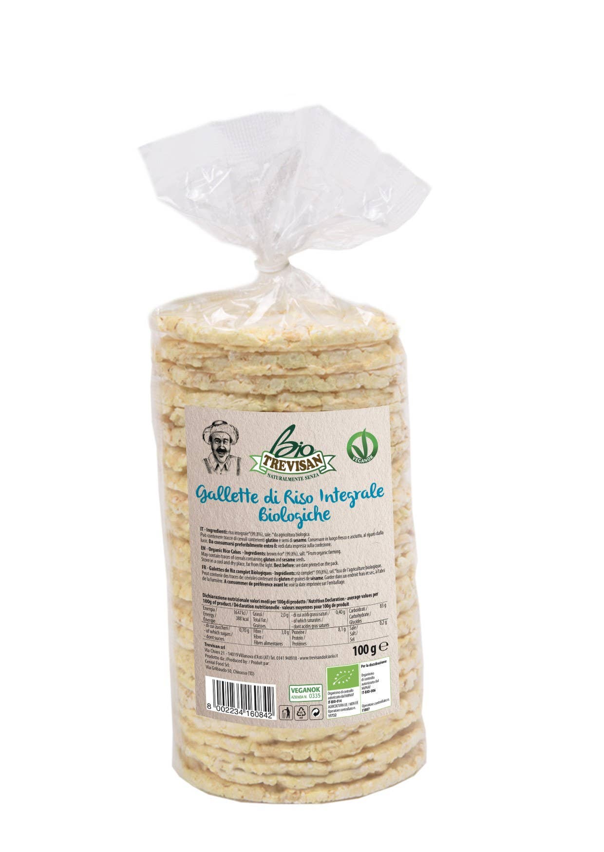 Trevisan - Wholesale Rice - Organic brown rice cakes