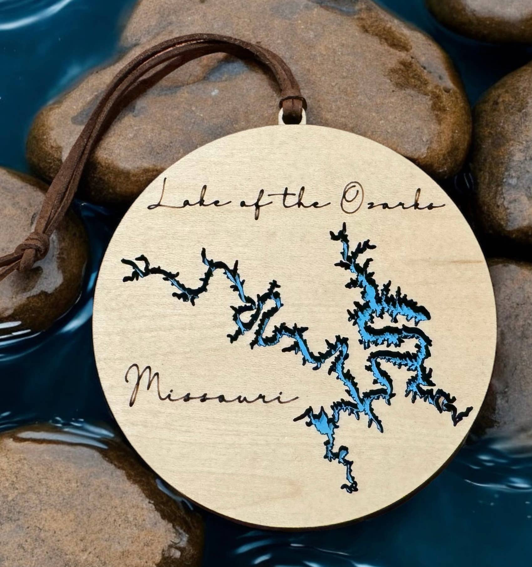 Rag Crazy Creates - Wholesale Ornament - Custom 3D Maple Lake Ornament - US Lakes5