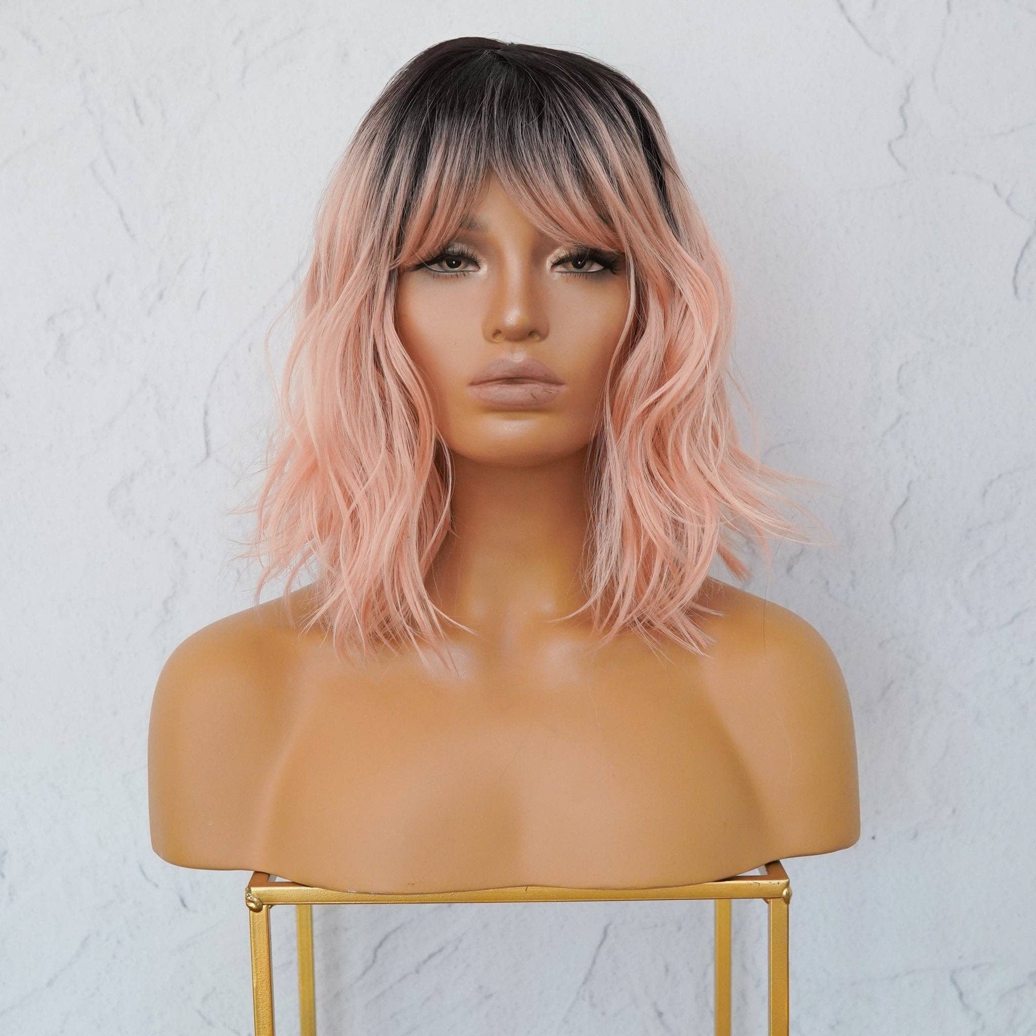 Milk & Honey – wholesale Hair extensions – JORDAN - Ombre Pink - Fringe Wig0