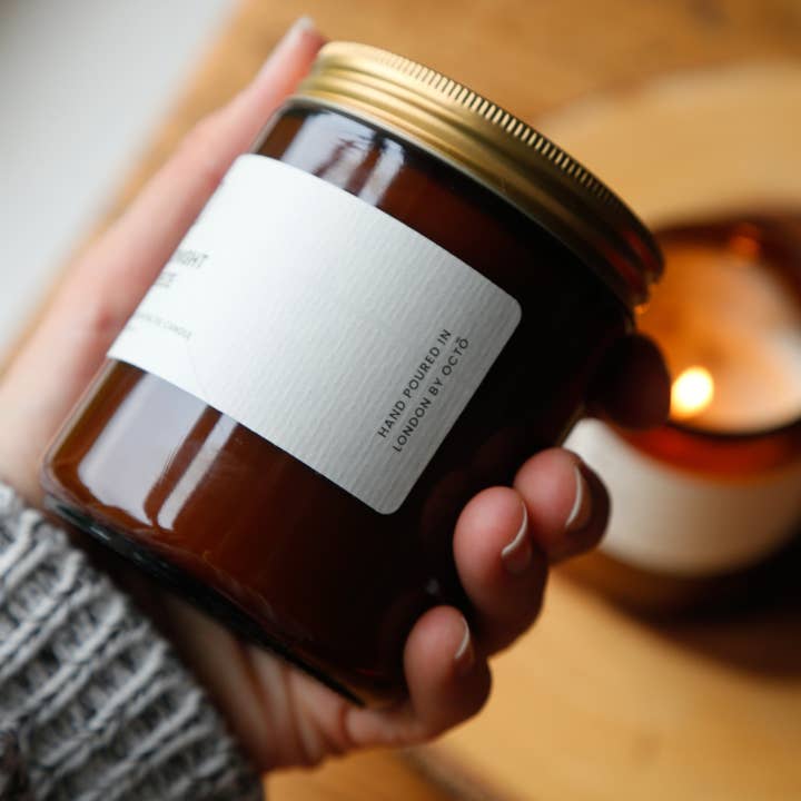 OCTŌ - Wholesale Jar/Filled Candle - Midnight Breeze candle (Rose Geranium + Vetiver + Patchouli)4