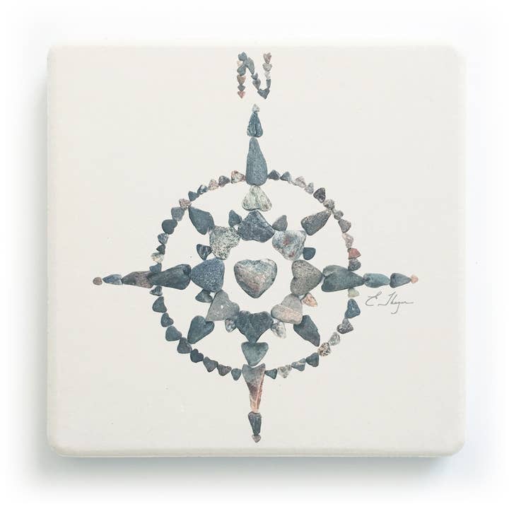 Zeevaarders | Compass coasters voor wholesale door Love Rocks Me®