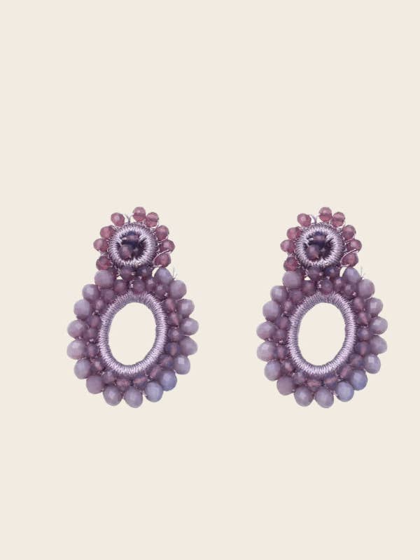 Örhängen Ivy - Lila för wholesale av Sweet Lemons Atelier