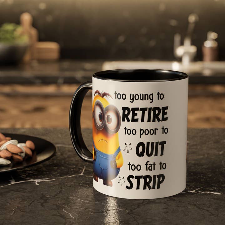 Funny Minion Coffee Mug – Retirement & Office Gift for wholesale by Wonders Emporium Coffee Co.