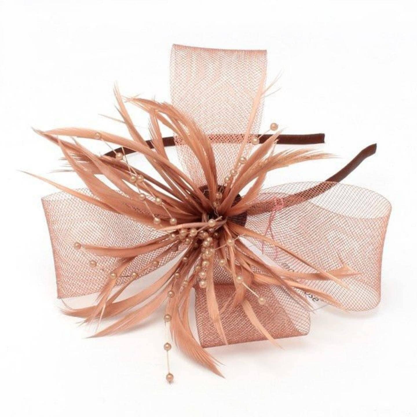 Topkids Accessories - Venta al por mayor Tocado - Mujer - Pinzas para el pelo con forma de flor, gorro de boda, pinza para el pelo, gorro Royal Ascot, con clip o diadema, diadema para niñas, mujeres18