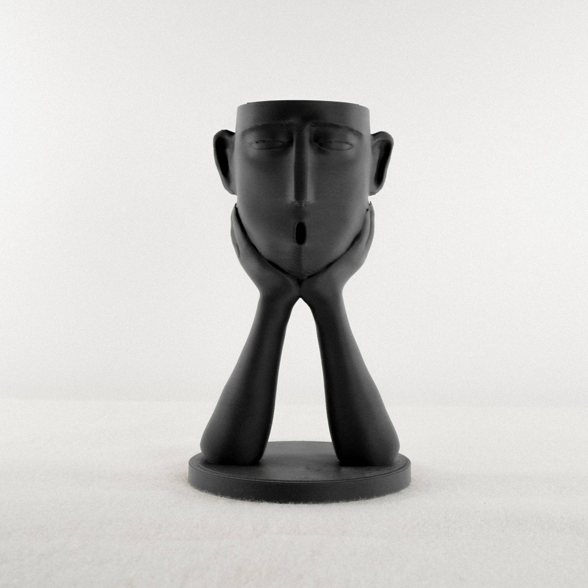 Rosebud Homegoods - Vente Pot - Support pour plantes gonflables Stonehenge, joli pot à tête, cadeau de décoration unique0