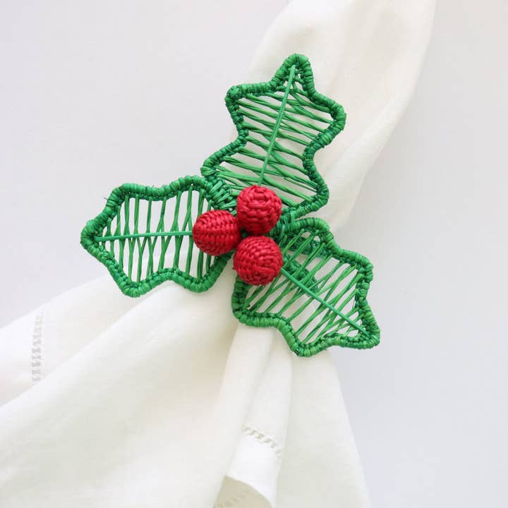Holly Berry Napkin Ring for wholesale by Klatso