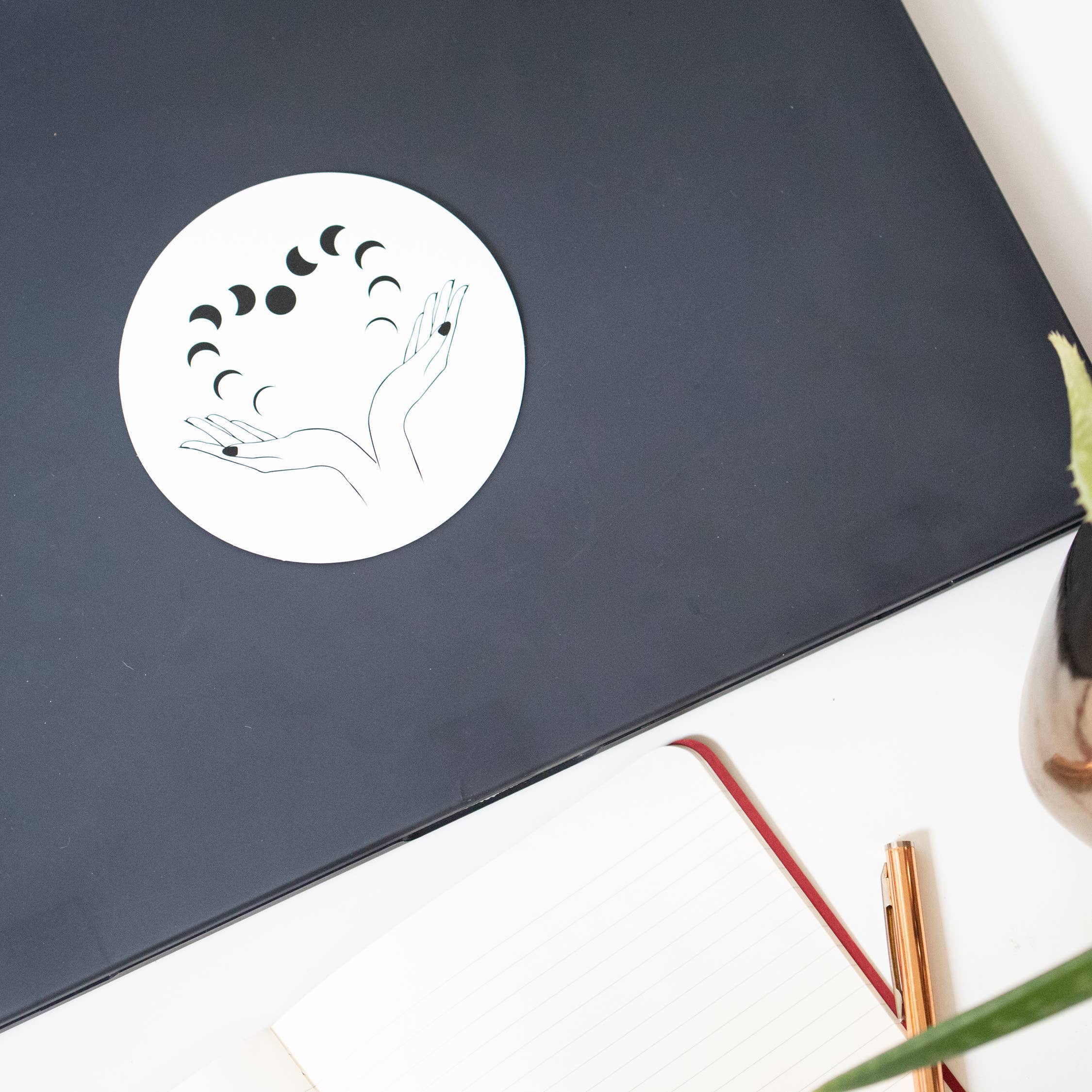 Taming the Tangle - Wholesale Sticker - Heart Moon sticker, moon phases sticker, new moon sticker4