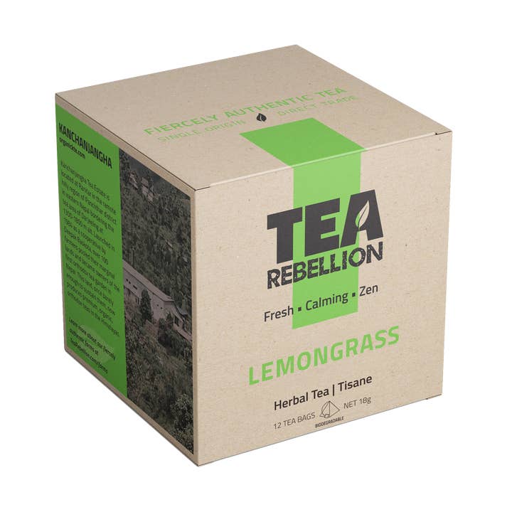 Lemongrass - Herbal Tea | Nepal | Biodegradable Pyramid Bags for wholesale by Tea Rebellion Canada