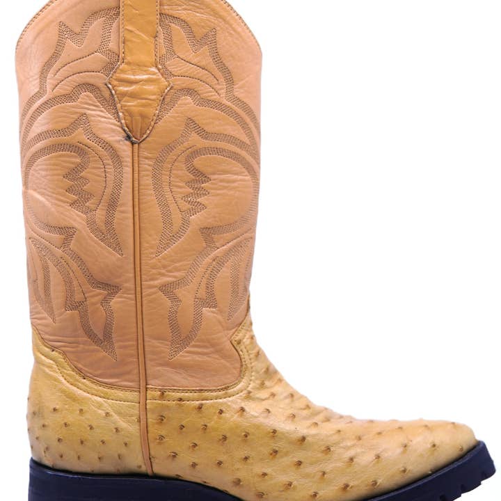 Echte struisvogel motorlaarzen voor wholesale door Max Leather Inc.