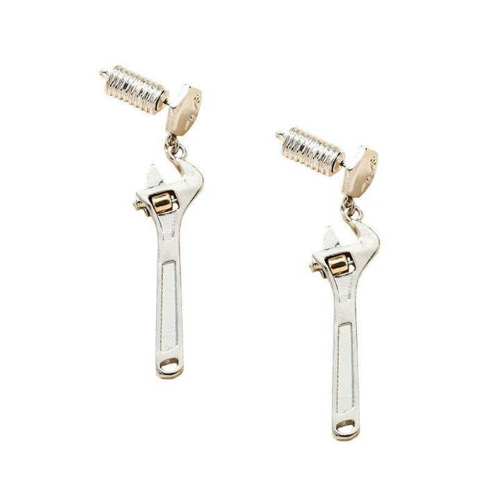 Ekartini - Wholesale Hangende/ronde oorbellen - Geometrische moersleutel oorbellen1