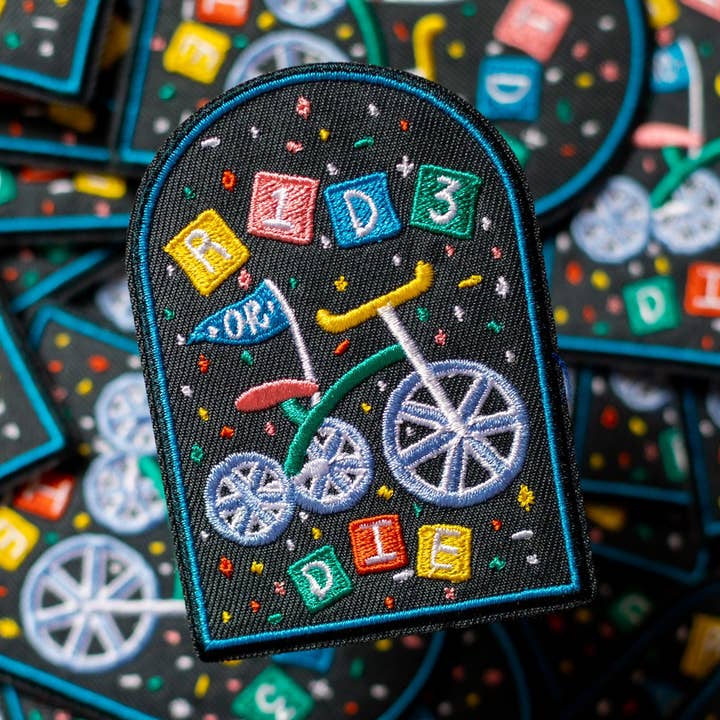 Ride or Die Tricycle Patch for wholesale by Finest Imaginary
