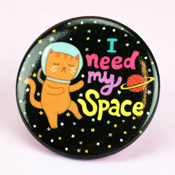 Ho bisogno del pulsante Pinback introverso di My Space Galaxy Cat per la vendita all'ingrosso da parte di Turtle's Soup