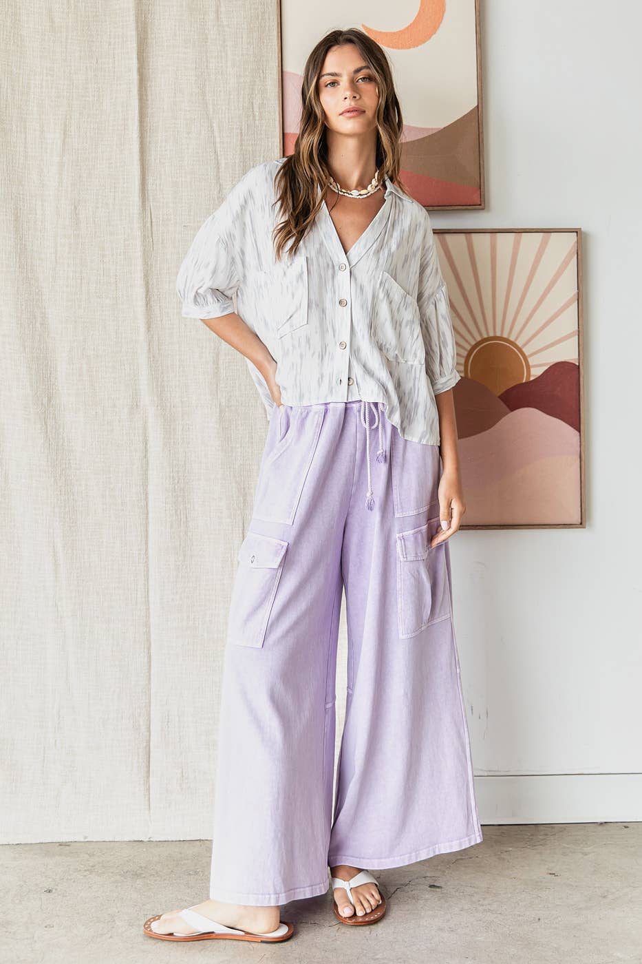 mittoshop – Calças - Mulher por atacado – CALÇAS DE PERNA LARGA DE CINTURA LARGA COM ELÁSTICO FRANCÊS FELPUDO5