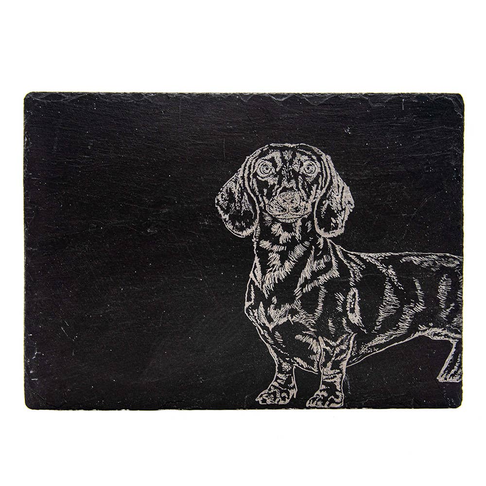 Selbrae House Ltd - Wholesale Cheese Board - Dachshund Slate Cheese Board1