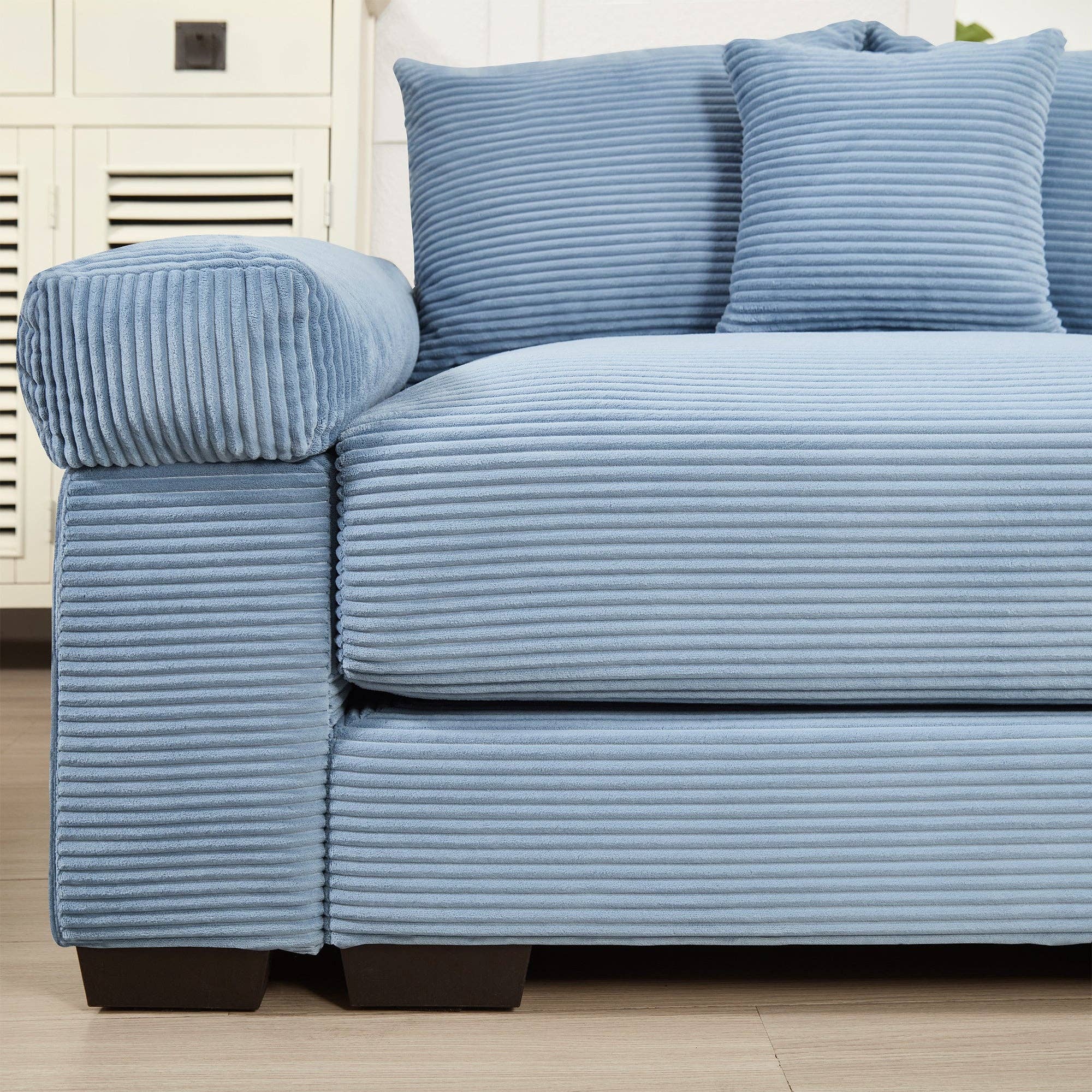 39F Inc. - Wholesale Sofa - Oversized Blue Cloud Modular Sectional Couch (13 Pillows)22