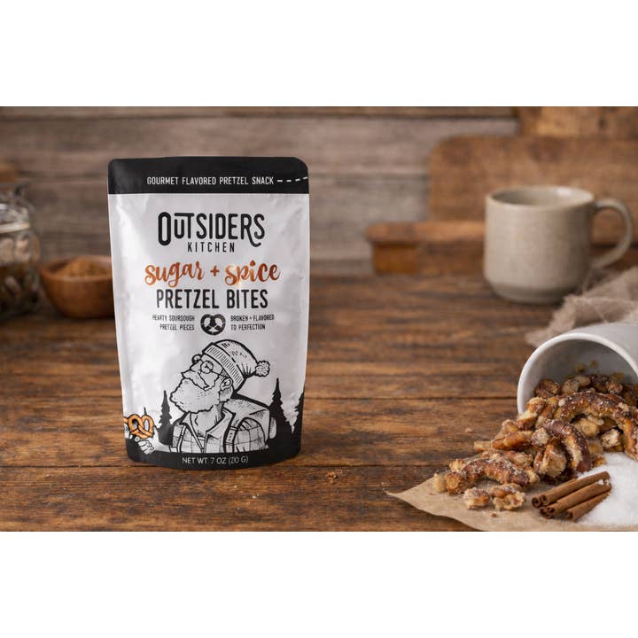 Outsiders Kitchen - Wholesale Pretzels - Sugar + Spice Sourdough Pretzel Bites Snack | Case of Six2