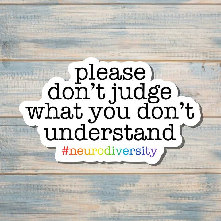 Adesivo Neurodivergente, Adesivo in Vinile Sagomato, Boho Divertente, Resistente all'Acqua, Uguaglianza dei Diritti Umani Sostegno alle Donne, Neurodivergente ADHD | Adesivo o Magnete per la vendita all'ingrosso da parte di Handmade by Marlayna