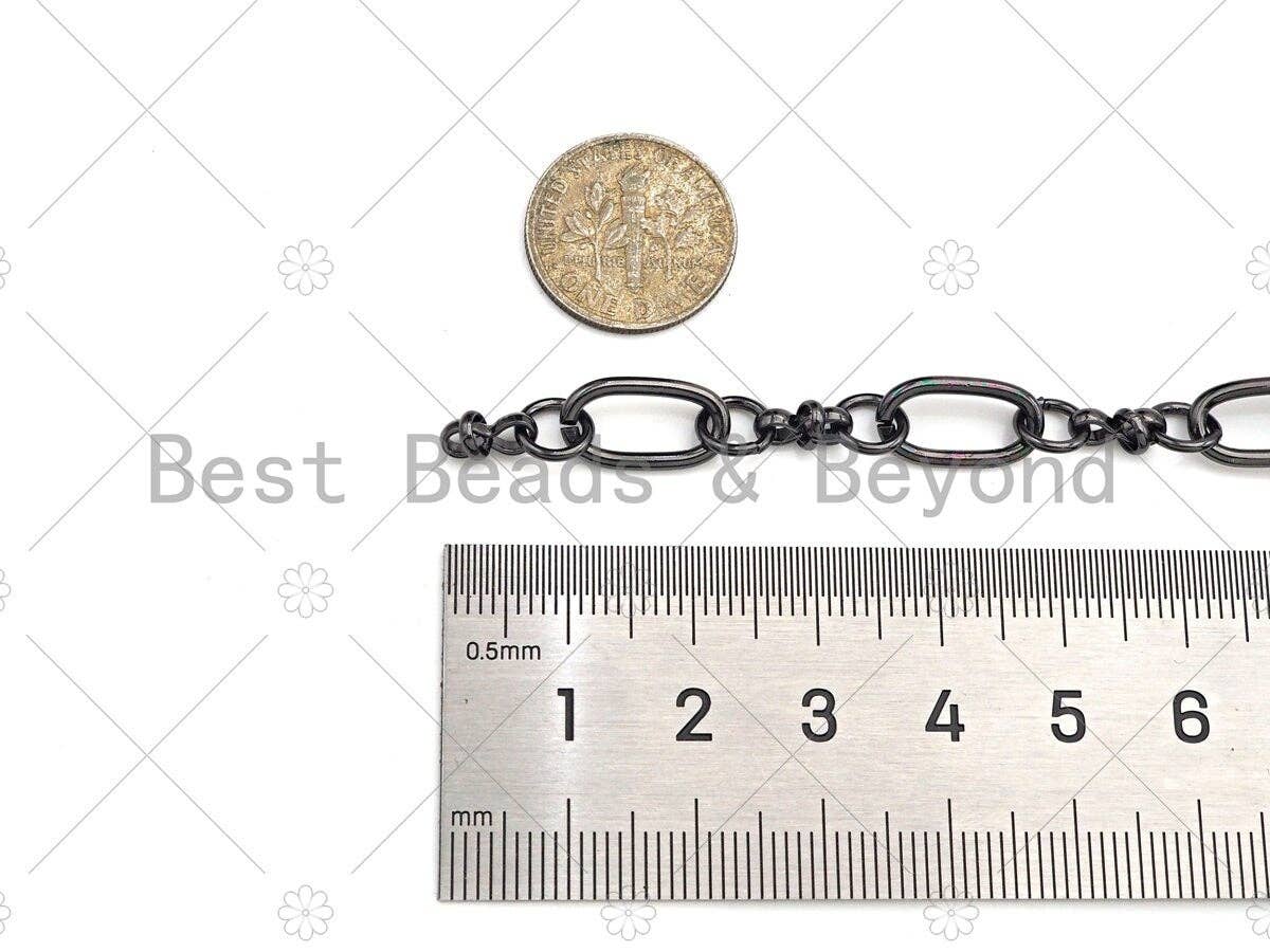 BestBeads&Beyond - Wholesale Link & Chain Necklace - High Quality Oval Round Link Chain , 18K Real Gold Plated Chain, Wholesale bulk Chain, 8x14mm, sku#M3243